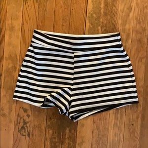 Small stripe shorts.